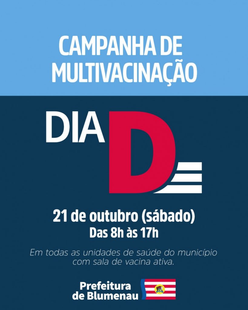 ‘Dia D’ de multivacinação acontece neste sábado, dia 21